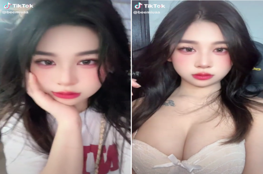 Tiktoker xinh nằm ngửa hưởng thụ